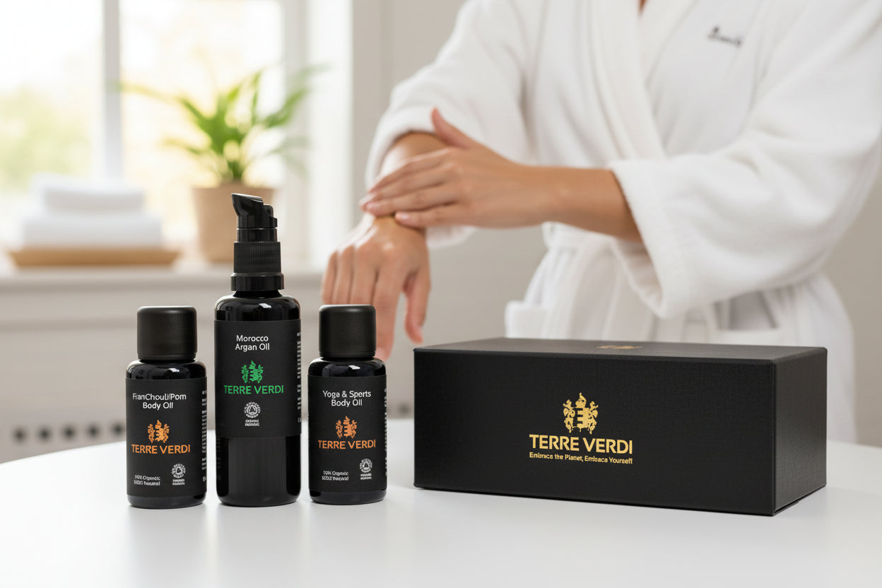The Face & Body Oil Box – Organic Bodycare Gift Set-1