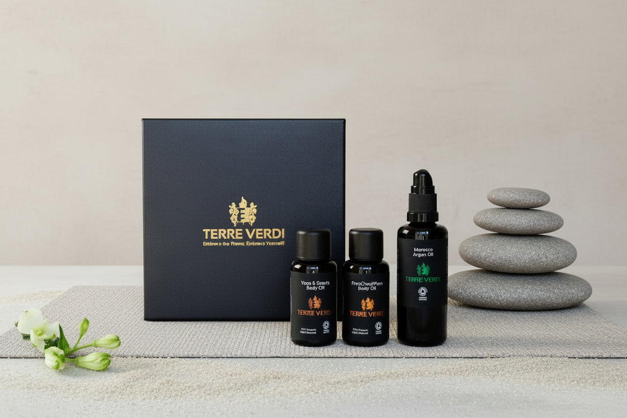 The Face & Body Oil Box – Organic Bodycare Gift Set-0